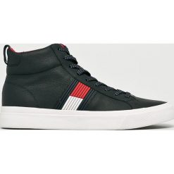 Tommy Hilfiger - Buty. Niebieskie buty sportowe męskie TOMMY HILFIGER, ze skóry, na sznurówki. W wyprzedaży za 399,90 zł.