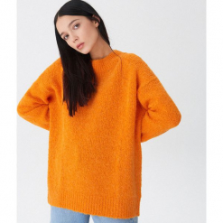 Sweter z wełną - Pomarańczo. Szare bez kategorii House, s, z wełny. Za 119,99 zł.