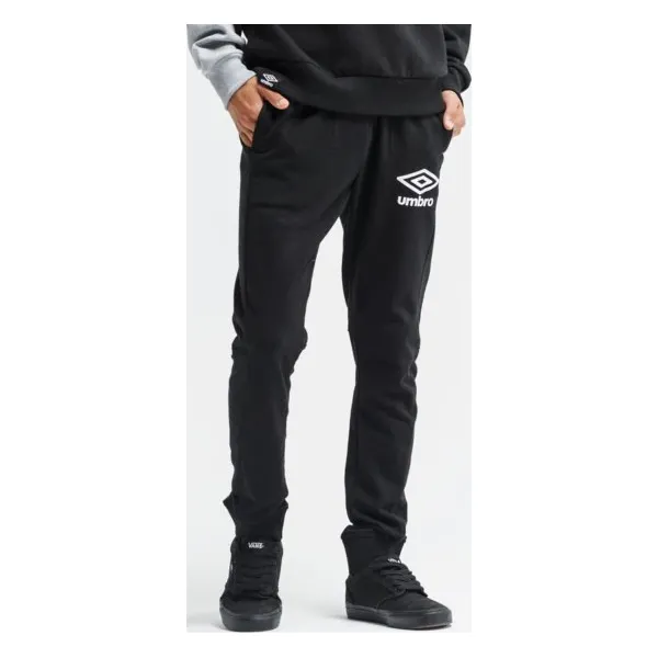 Umbro Spodnie Slim Fit Fleece , czarny, rozmiar M. Czarne spodnie męskie Umbro, m, bez wzorów, z bawełny. W wyprzedaży za 103,99 zł.