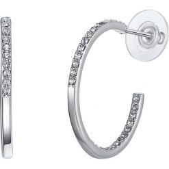 Kolczyki damskie: Kolczyki-półkreole z kryształkami Swarovski