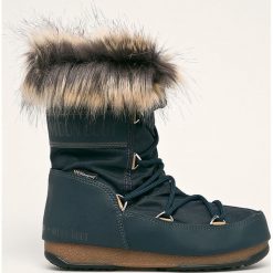 Moon Boot - Śniegowce Monaco Low WP 2. Białe śniegowce damskie Moon Boot, z gumy, na sznurówki. Za 699,90 zł.