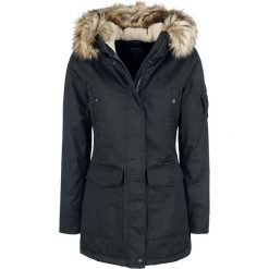 Vintage Industries Hailey Ladies Parka Kurtka zimowa damska czarny. Czarne kurtki damskie marki Vintage Industries, na zimę, m, z aplikacjami. Za 284,90 zł.