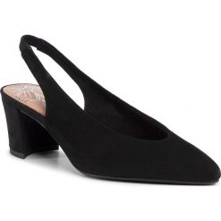 Sandały MARCO TOZZI - 2-29605-24 Black 001. Czarne klapki damskie Marco Tozzi, bez wzorów, ze skóry, bez obcasa. W wyprzedaży za 199,00 zł.