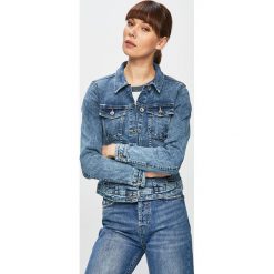 Only - Kurtka. Niebieskie kurtki damskie marki ONLY, bez wzorów, z elastanu, krótkie, bez kaptura. Za 169,90 zł.