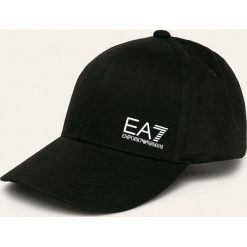 EA7 Emporio Armani - Czapka. Czarne czapki męskie EA7 Emporio Armani, bez wzorów, z bawełny. W wyprzedaży za 119,90 zł.