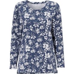 Cellbes Bluza denim blue female niebieski 62/64. Niebieskie bluzy damskie Cellbes, w kwiaty, z dzianiny, z długim rękawem, długie, bez kaptura. W wyprzedaży za 89,00 zł.
