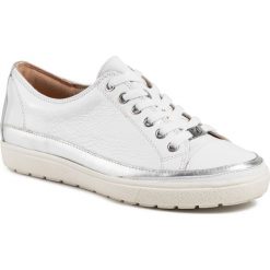 Sneakersy CAPRICE - 9-23654-24 White Naplak 122. Białe półbuty damskie Caprice, ze skóry. Za 269,90 zł.