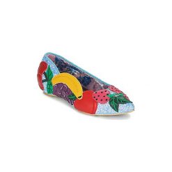 Baleriny Irregular Choice BANANA BOAT. Niebieskie baleriny damskie Irregular Choice, bez wzorów, bez obcasa. W wyprzedaży za 421,85 zł.