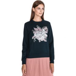 Just Cavalli Bluza Niebieski. Niebieskie bluzy damskie Just Cavalli, l, z aplikacjami, z materiału, bez rękawów, bez kaptura. Za 1479,95 zł.