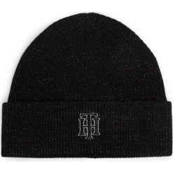 Czapka TOMMY HILFIGER - Rich Glitter Logo Beanie AW0AW07703 BDS. Czarne czapki damskie TOMMY HILFIGER, na zimę, bez wzorów, z poliesteru. Za 179,00 zł.