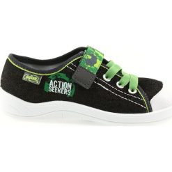 Befado buty dziecięce trampki kapcie 251X102. Czarne trampki chłopięce Befado, bez wzorów, bez zapięcia. W wyprzedaży za 59,00 zł.