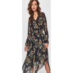 Answear - Sukienka. Sukienki damskie ANSWEAR, na co dzień, s, w kwiaty, z bawełny, casualowe, bez kołnierzyka, bez rękawów, mini, proste. W wyprzedaży za 79,90 zł.
