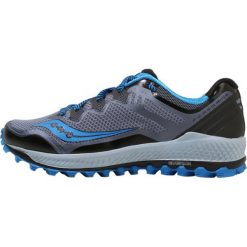 Saucony PEREGRINE 8 Obuwie do biegania Szlak black/grey/blue. Czarne buty do biegania męskie Saucony, z materiału. W wyprzedaży za 455,20 zł.