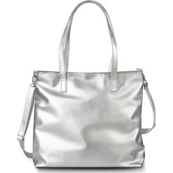 Torba shopper metaliczna, z kolekcji Maite Kelly bonprix srebrny kolor. Szare shopper bag damskie bonprix. Za 79,99 zł.