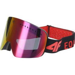4F Gogle narciarskie Czerwony. Czerwone okulary przeciwsłoneczne męskie 4f, z materiału. Za 274,95 zł.