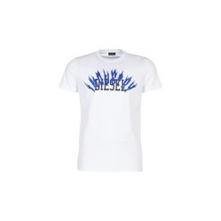 T-shirty z krótkim rękawem Diesel T DIEGO A10. Białe t-shirty męskie Diesel, s, bez wzorów, bez kołnierzyka, krótkie. Za 149,00 zł.