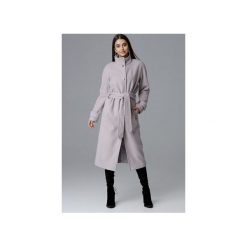 Płaszcz M624 Beż. Brązowe płaszcze damskie FIGL, m, w paski, eleganckie. Za 329,00 zł.