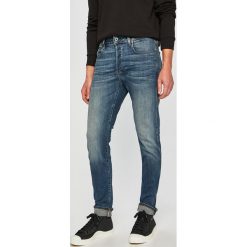 G-Star Raw - Jeansy. Niebieskie jeansy męskie G-Star RAW, z aplikacjami, retro. W wyprzedaży za 269,90 zł.