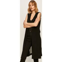 Dkny - Kamizelka. Czarne kamizelki damskie DKNY, s, bez wzorów, z elastanu. Za 449,90 zł.