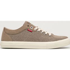 Levi's - Buty. Brązowe sneakersy męskie Levi's®, z okrągłym noskiem, na sznurówki. Za 259,90 zł.