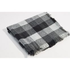 Szalik w kratę - Wielobarwn. Szare szaliki damskie Mohito. Za 49,99 zł.