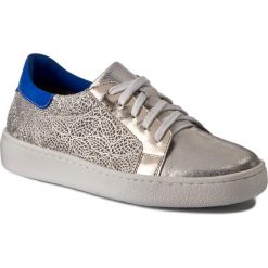 Sneakersy EDEO - 3036-688/683/688P.K. Złoto/Przegniotka/Noeb. Żółte półbuty damskie Edeo, ze skóry. W wyprzedaży za 179,00 zł.