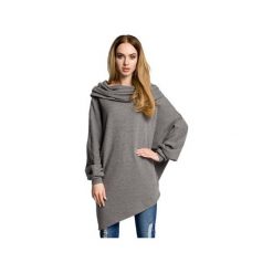M355 Asymetryczna bluza z szerokim kołnierzem. Bluzy damskie Moe, m, bez wzorów, z bawełny, bez rękawów, bez kaptura. Za 149,00 zł.