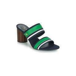 Klapki Lauren Ralph Lauren ELMARIE. Szare klapki damskie Lauren Ralph Lauren, bez wzorów, bez obcasa. Za 363,30 zł.