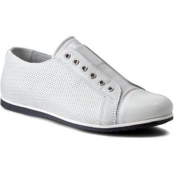Sneakersy WOJAS - 6029-59 Biały. Białe sneakersy męskie Wojas, na co dzień, bez wzorów, ze skóry, bez zapięcia. Za 299,00 zł.