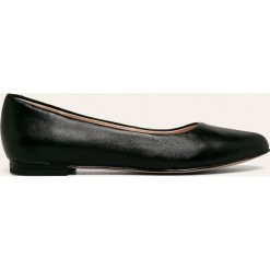 Caprice - Baleriny skórzane. Czarne baleriny damskie Caprice, bez wzorów, ze skóry, bez obcasa, na obcasie. Za 239,90 zł.