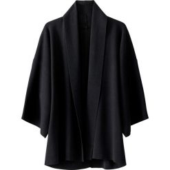 Sweter rozpinany typu kimono, lyocell. Czarne kardigany damskie marki La Redoute Collections, l, z elastanu. Za 214,58 zł.