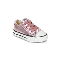 Buty Dziecko Victoria BASKET METALICO AUTOCLAVE KID. Różowe trampki dziewczęce Victoria, bez wzorów, bez zapięcia. Za 135,20 zł.