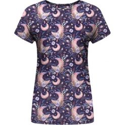 T-shirty damskie: T-shirt w kolorze fioletowym ze wzorem