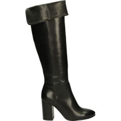 Kozaki ocieplane - WAVE2308 NERO. Czarne buty zimowe damskie Venezia, ze skóry. Za 319,00 zł.