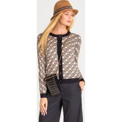 SWETER Liu Jo. Żółte swetry damskie Liu Jo, s, z aplikacjami, z materiału, bez rękawów, bez kaptura. Za 689,00 zł.