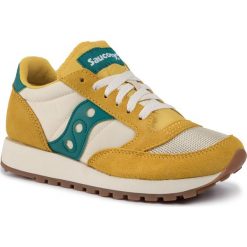 Sneakersy SAUCONY - Jazz Orginal Vintage S60368-111 Mus/Tan/Tea. Żółte półbuty damskie Saucony, na co dzień, bez wzorów, ze skóry, vintage, bez obcasa, na płaskiej podeszwie, bez zapięcia. Za 349,00 zł.