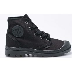 Palladium - Trampki. Czarne trampki i tenisówki damskie marki Palladium, z materiału, na sznurówki. W wyprzedaży za 259,90 zł.