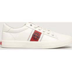 Big Star - Buty. Białe trampki męskie BIG STAR, bez wzorów, z gumy, retro, na sznurówki. Za 159,90 zł.