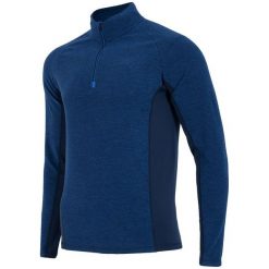 4F Męska Bluza Termoaktywna H4Z17 bimp002 Granatowy Melanż S. Niebieskie bluzy męskie marki 4f, s, melanż, z polaru. W wyprzedaży za 63,00 zł.