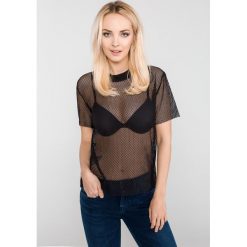 BIBLOO x ŠTROODL x ODIVI Top Czarny. Czarne bluzki damskie BIBLOO x ŠTROODL x ODIVI, bez wzorów, z poliesteru, bez kołnierzyka, z krótkim rękawem. Za 240,95 zł.