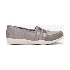 Skechers Newbury St - Stars Aligned Baleriny Brązowy Szary. Szare baleriny damskie Skechers, bez wzorów, z materiału, bez obcasa. Za 262,95 zł.