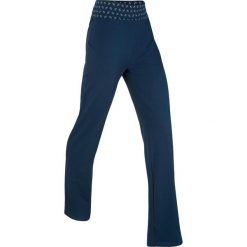 Spodnie shirtowe, długie, Level 1 bonprix ciemnoniebieski. Niebieskie spodnie damskie bonprix. Za 64,99 zł.