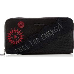 Desigual portfel damski Mone Rep Comunika Zip Around czarny. Czarne portfele damskie Desigual, bez wzorów. Za 249,00 zł.