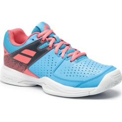 Buty BABOLAT - Pulsion All Court W 31S19481 Sky Blue/Pink. Różowe buty sportowe damskie Babolat, bez wzorów, ze skóry ekologicznej, sportowe, tenisowe. W wyprzedaży za 219,00 zł.