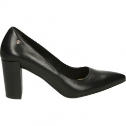 Czółenka - 5364 308NERO. Czarne buty ślubne damskie Venezia, ze skóry. Za 299,00 zł.