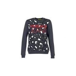 Bluzy Versace Jeans B6HQB788. Szare bluzy damskie marki Versace Jeans, l, bez wzorów, z jeansu, bez rękawów, bez kaptura. Za 831,20 zł.