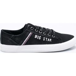Big Star - Tenisówki. Czarne tenisówki męskie marki BIG STAR, z gumy, na sznurówki. W wyprzedaży za 89,90 zł.