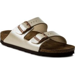 Klapki BIRKENSTOCK - Arizona Bs 1009921 Graceful Pearl White. Żółte klapki damskie Birkenstock, bez wzorów, ze skóry ekologicznej, bez obcasa. W wyprzedaży za 229,00 zł.