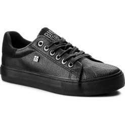 Tenisówki BIG STAR - BB274032 Black. Czarne półbuty damskie BIG STAR, bez wzorów, z gumy, retro, bez obcasa, na płaskiej podeszwie, bez zapięcia. Za 119,00 zł.