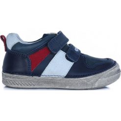 D-D-step tenisówki chłopięce 35 niebieski. Niebieskie buty chłopięce sportowe D-D-Step, bez zapięcia. Za 195,00 zł.